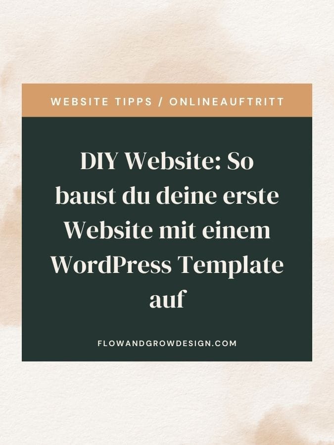 DIY Website: So baust du deine erste Website mit einem WordPress Template auf