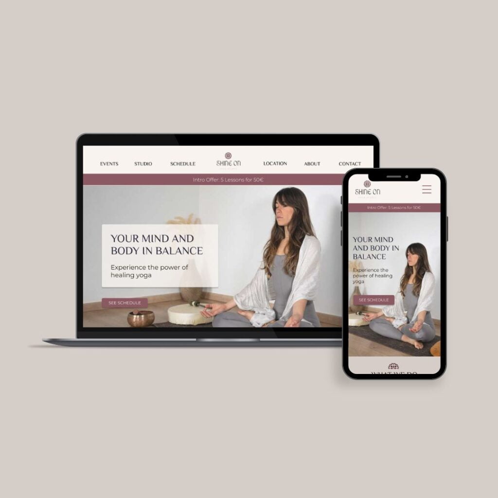 brand website yoga