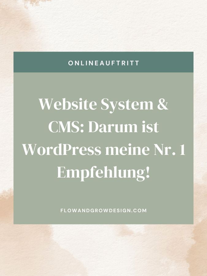 Website System & CMS: Darum ist WordPress meine Nr. 1 Empfehlung!