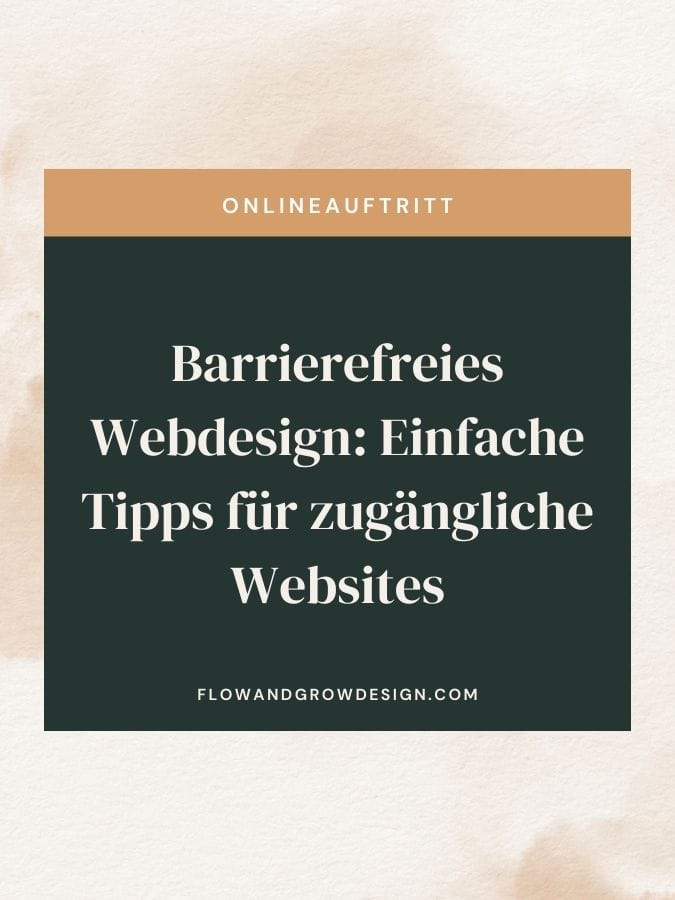 Barrierefreies Webdesign leicht gemacht: Zugängliche Websites für Jede*n