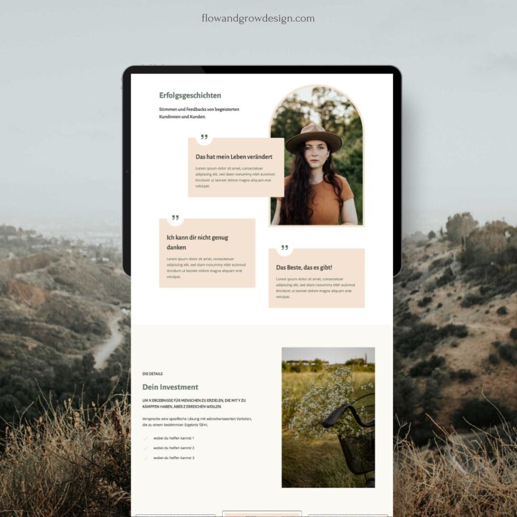 liv landingpage template