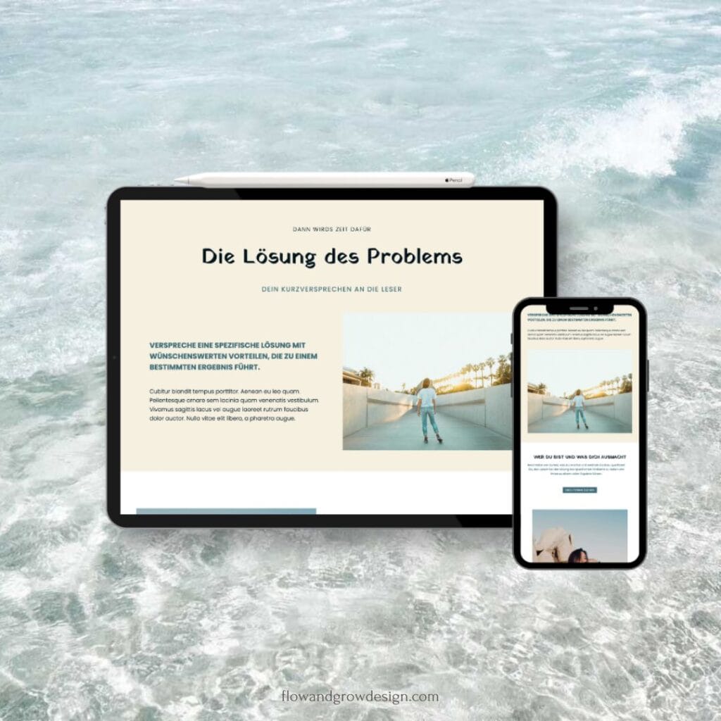 mia landingpage template