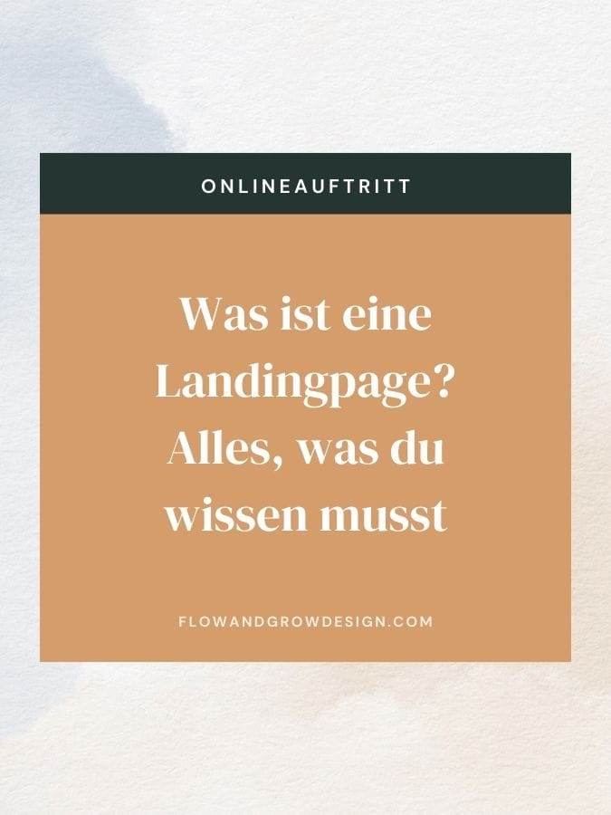 was ist eine landingpage