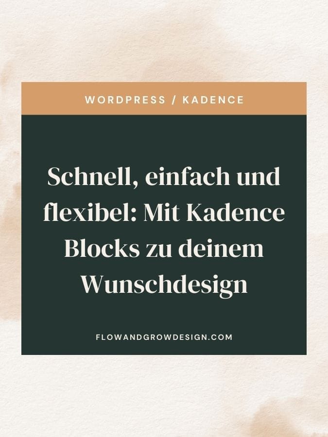 Schnell, einfach und flexibel: Mit Kadence Blocks zu deinem Wunschdesign