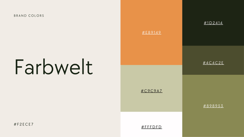 Brand Guide Stefanie Dettling brand colors