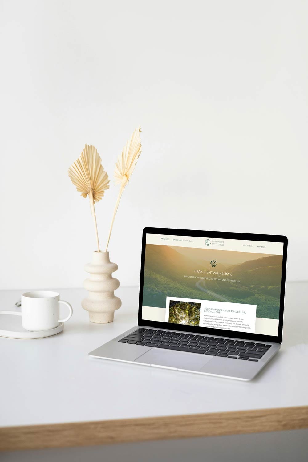 praxis entwickelbar mockup website