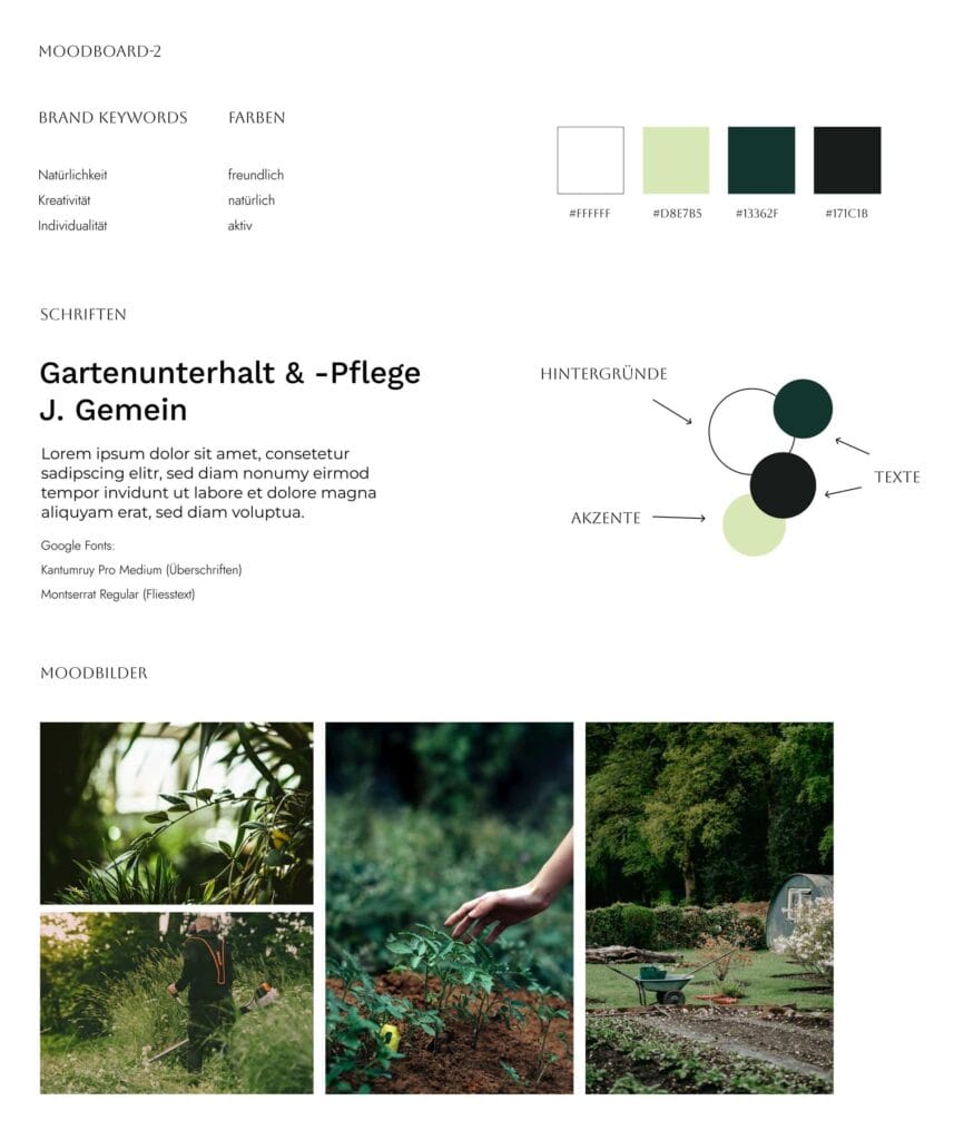 Moodboard brand identity