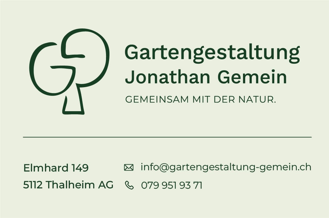 Visitenkarte Gartengestaltung Gemein Vorderseite RGB