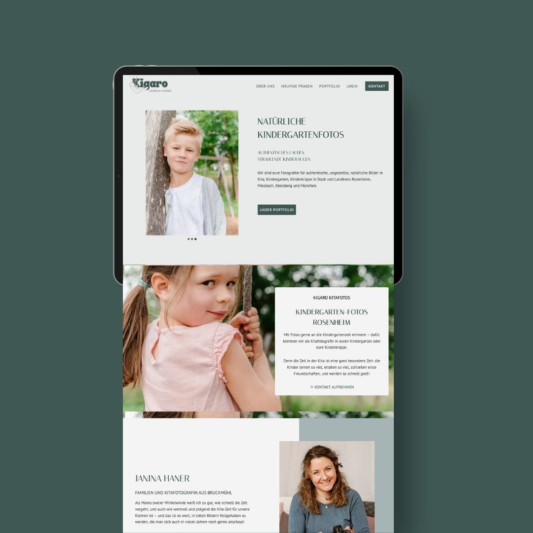 kigaro mockup website redesign 1
