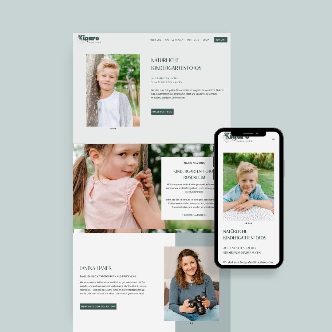 kigaro mockup website redesign 6