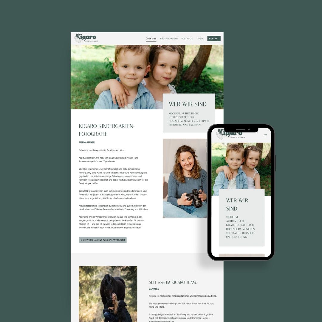 kigaro mockup website redesign 7