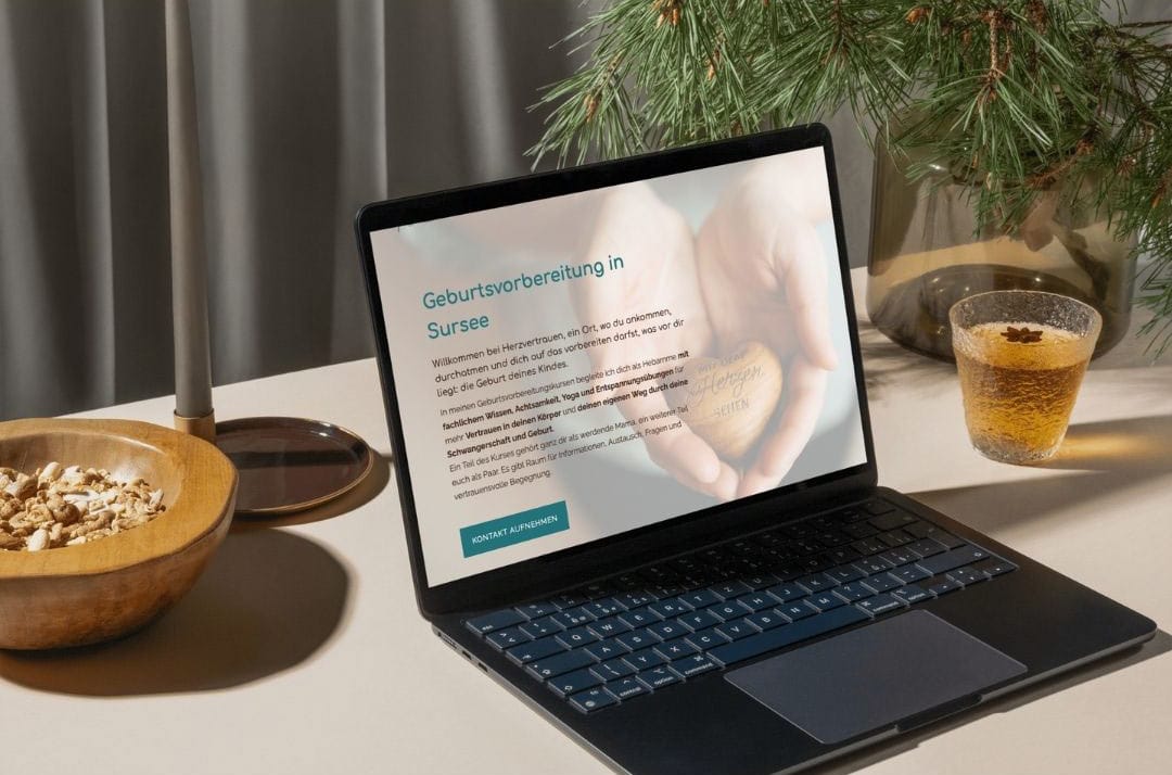 website mockup herzvertrauen